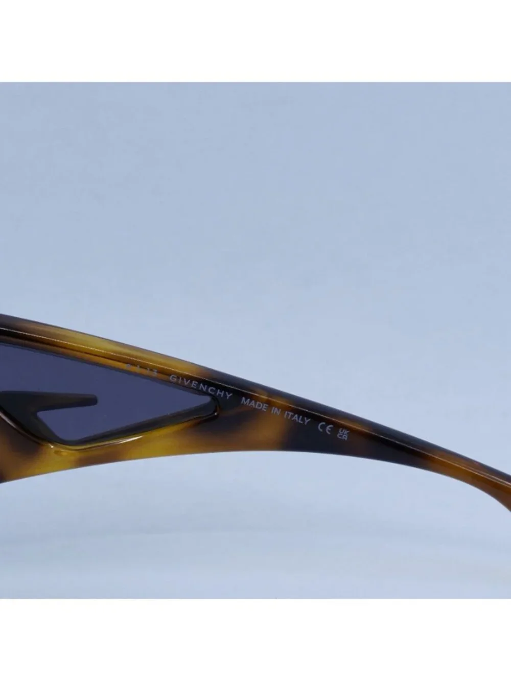Givenchy GV40051I 56A Sunglasses Havana Shield Frame, Grey with Mirror Lenses